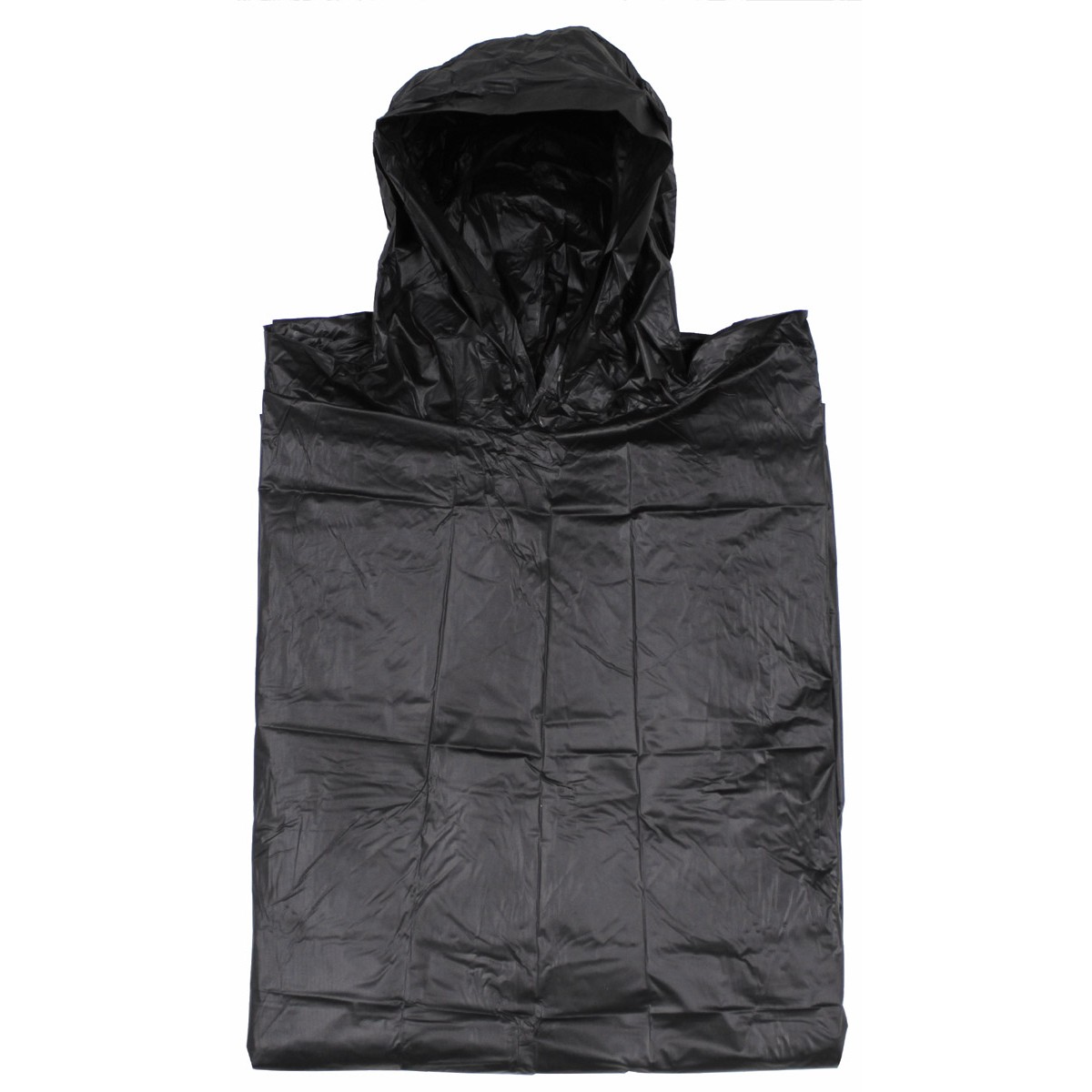 Vinyl Poncho Regenponcho Regenumhang schwarz Nässeschutz