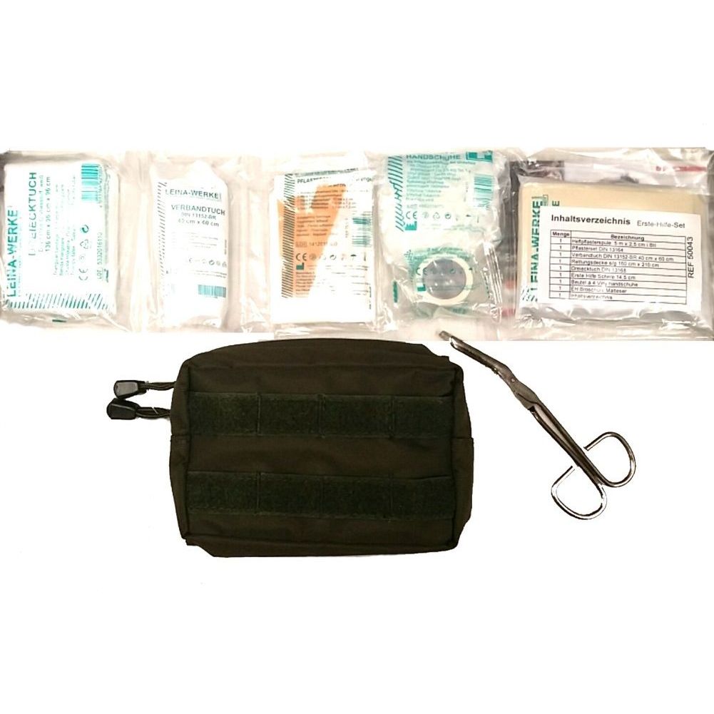 25 tlg. First Aid Set Leina Molle Tasche Camping Erste Hilfe Set Made in Germany