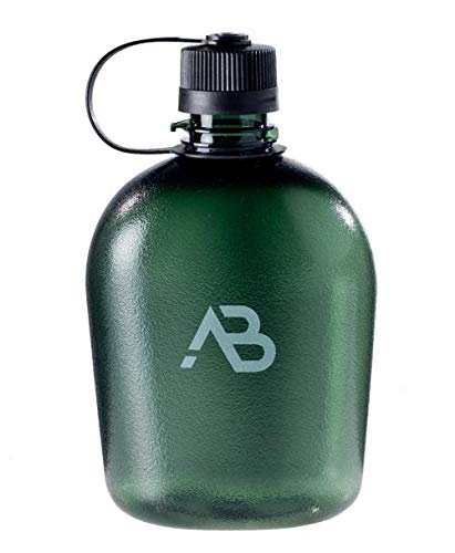 A.Blöchl Feldflasche US GEN II 1 Liter in tranparenten Design (21 x 12 x 6,5 cm/oliv)