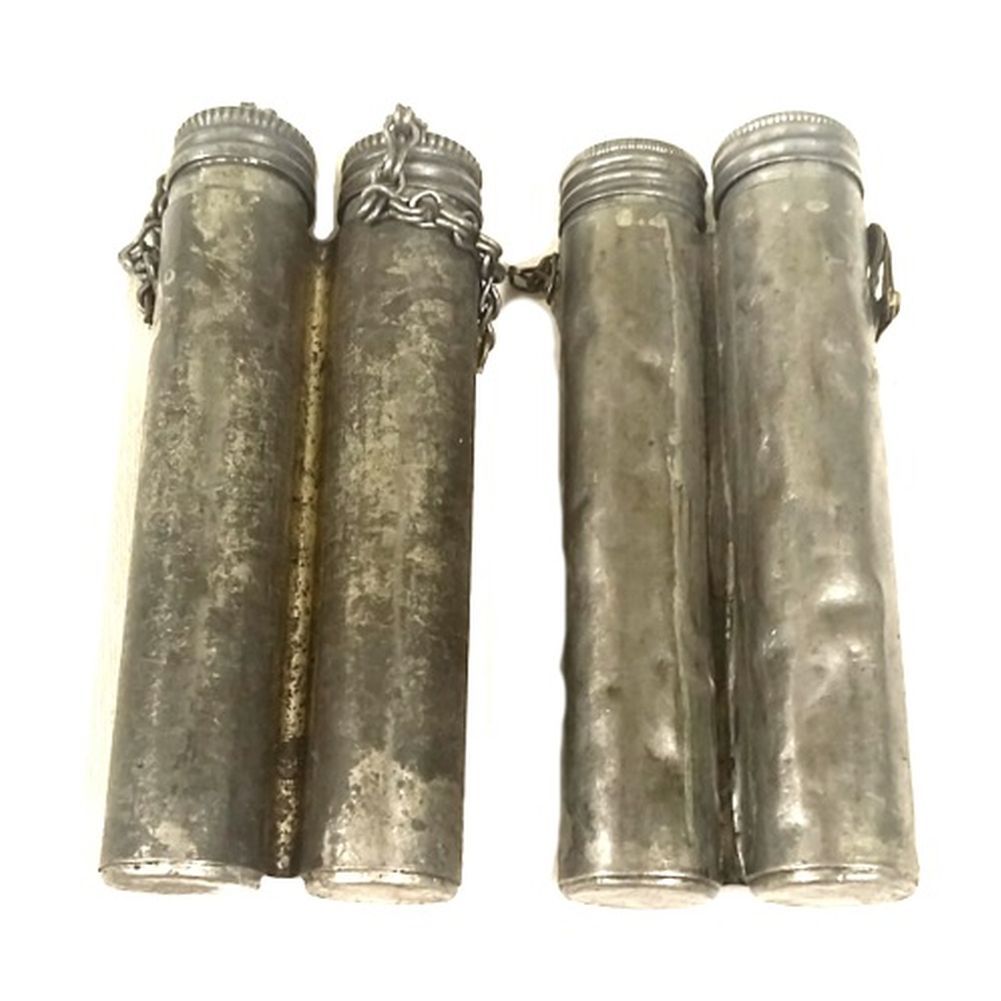 2er Pack Schwedische Armee Öldose Hülse Öler Mauser M/96 Metall gebraucht