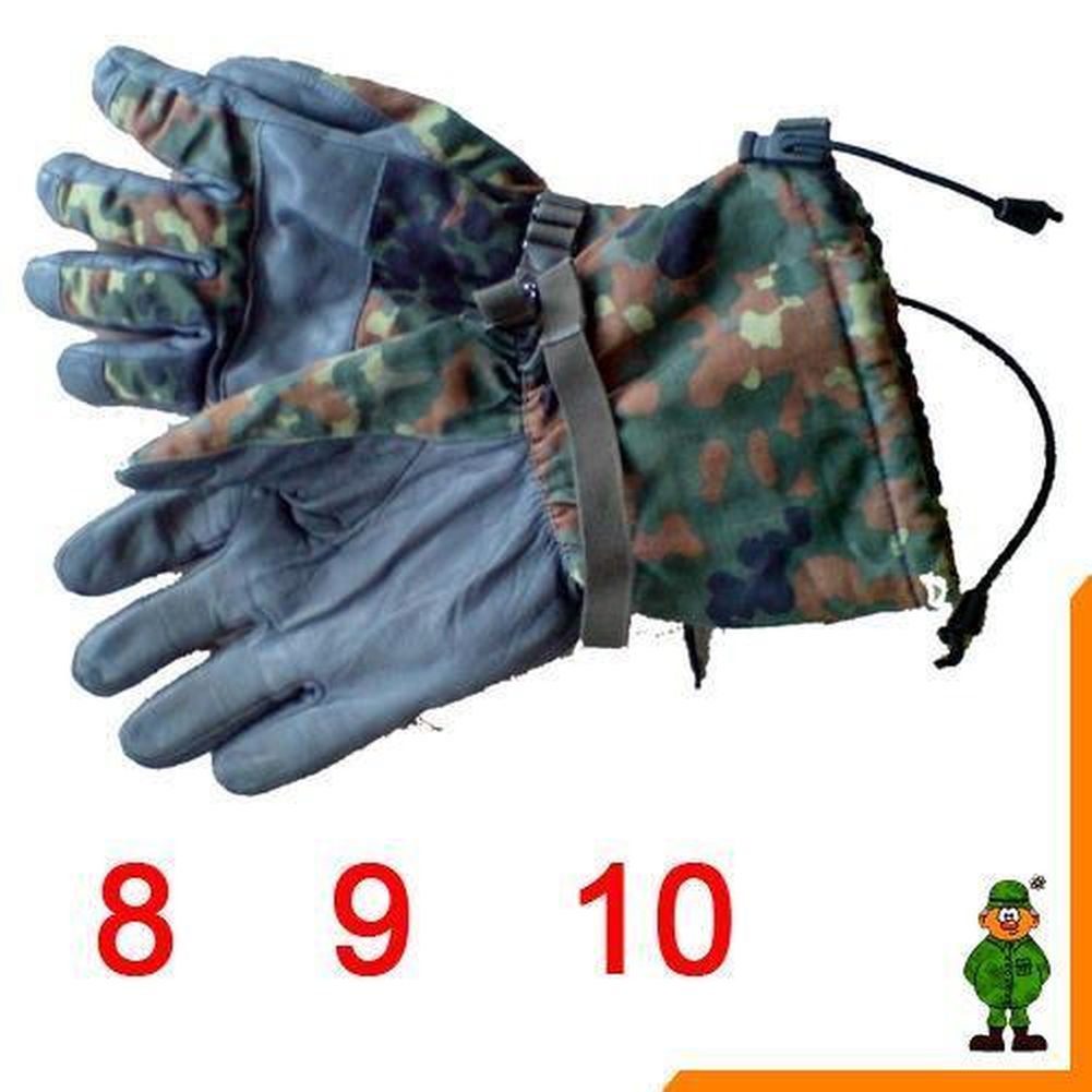 BW flecktarn Winterhandschuhe mit Finger Größe: 8