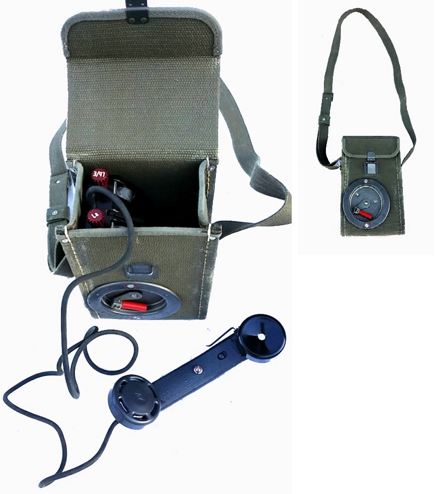 Original Schweizer Armee Feldtelefon Typ 50 gebr. Zustand gut