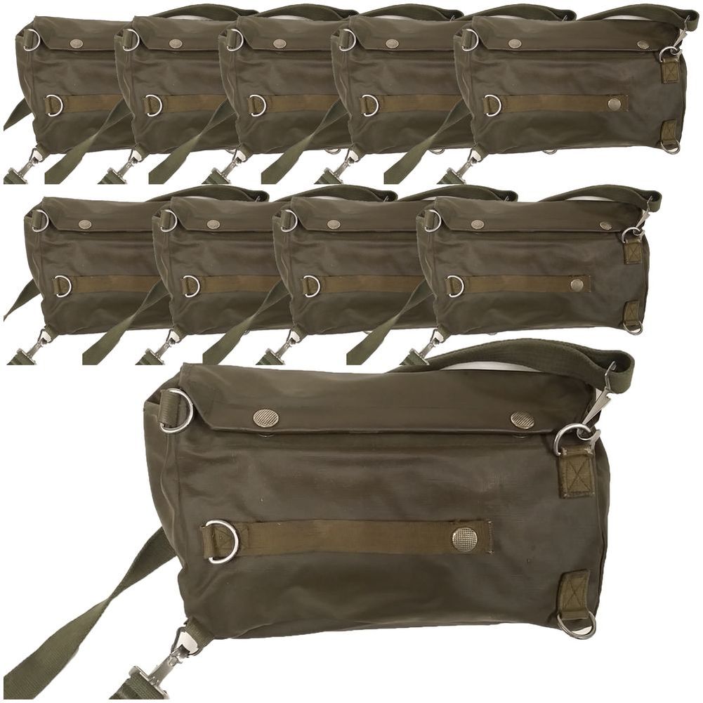 10er Pack Original Schweizer Armee Gasmaskentasche Kartentasche Tasche