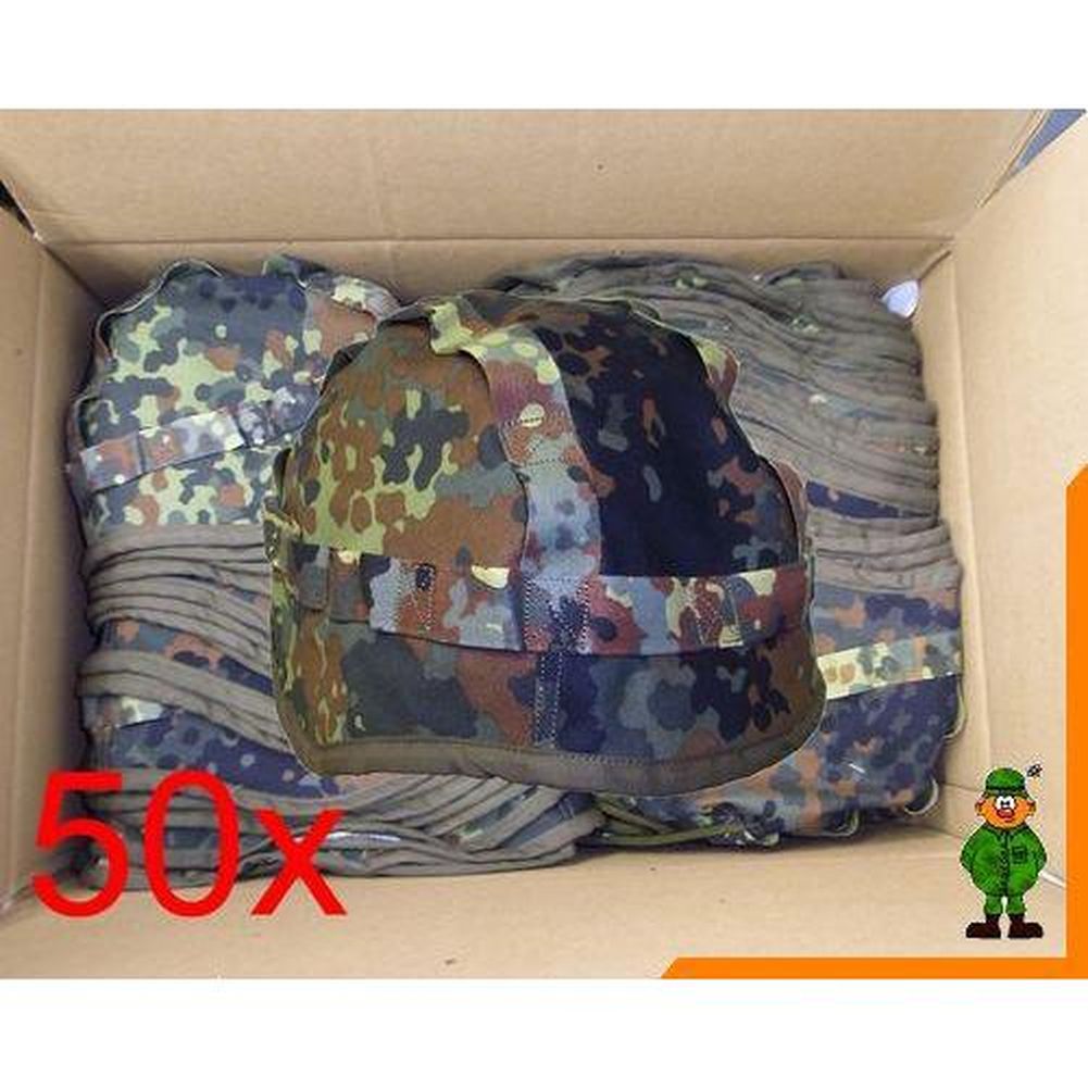 50x Helmbezug, Helm BW flecktarn, Tarnüberzug Gr. 51-54