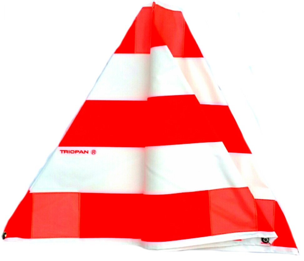 Faltsignal Baustelle Absicherung Warndreieck Pyramide 44 cm TRIOPAN Leuchtfarben