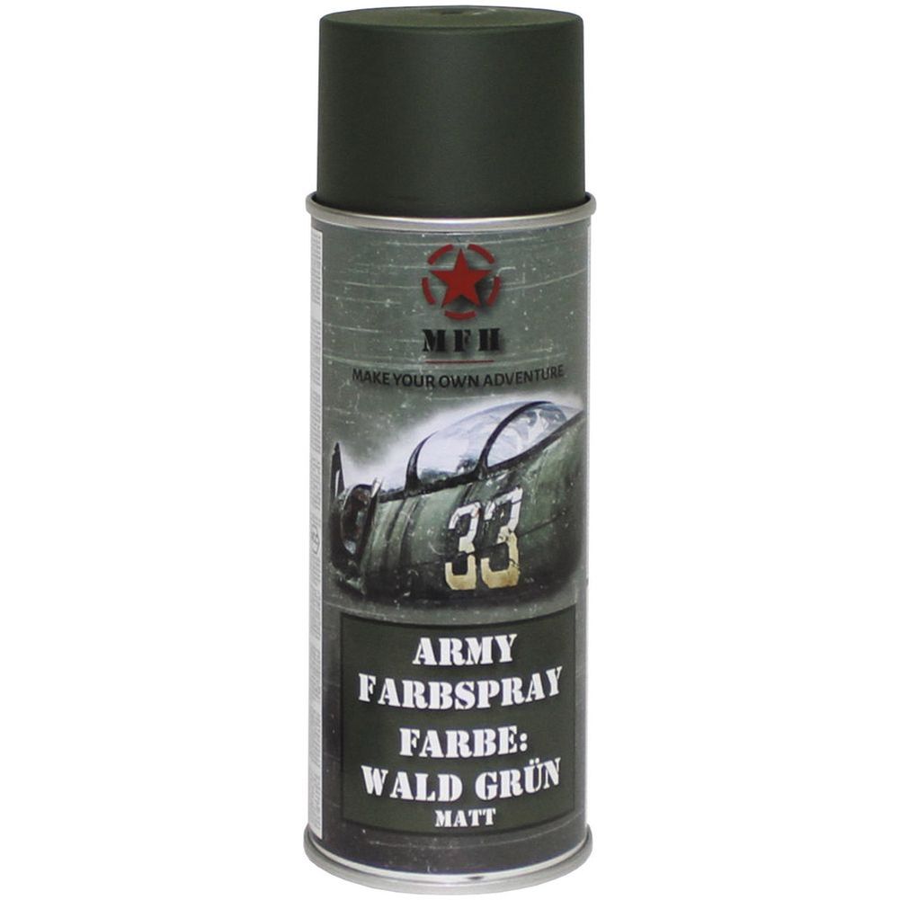 BW Army Farbspraydosen Sprühfarbe Armeelack 400ml DS Wald Grün matt