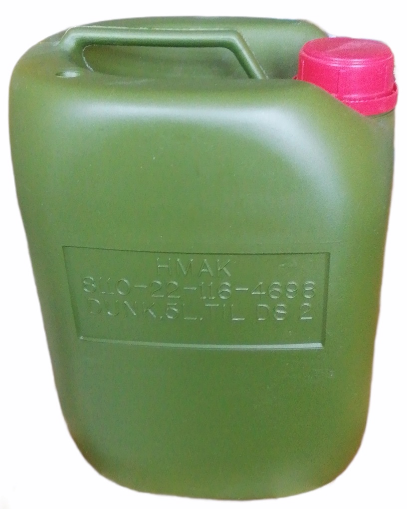 Dän. Armee 5 Liter Kanister Wasserkanister neu oliv