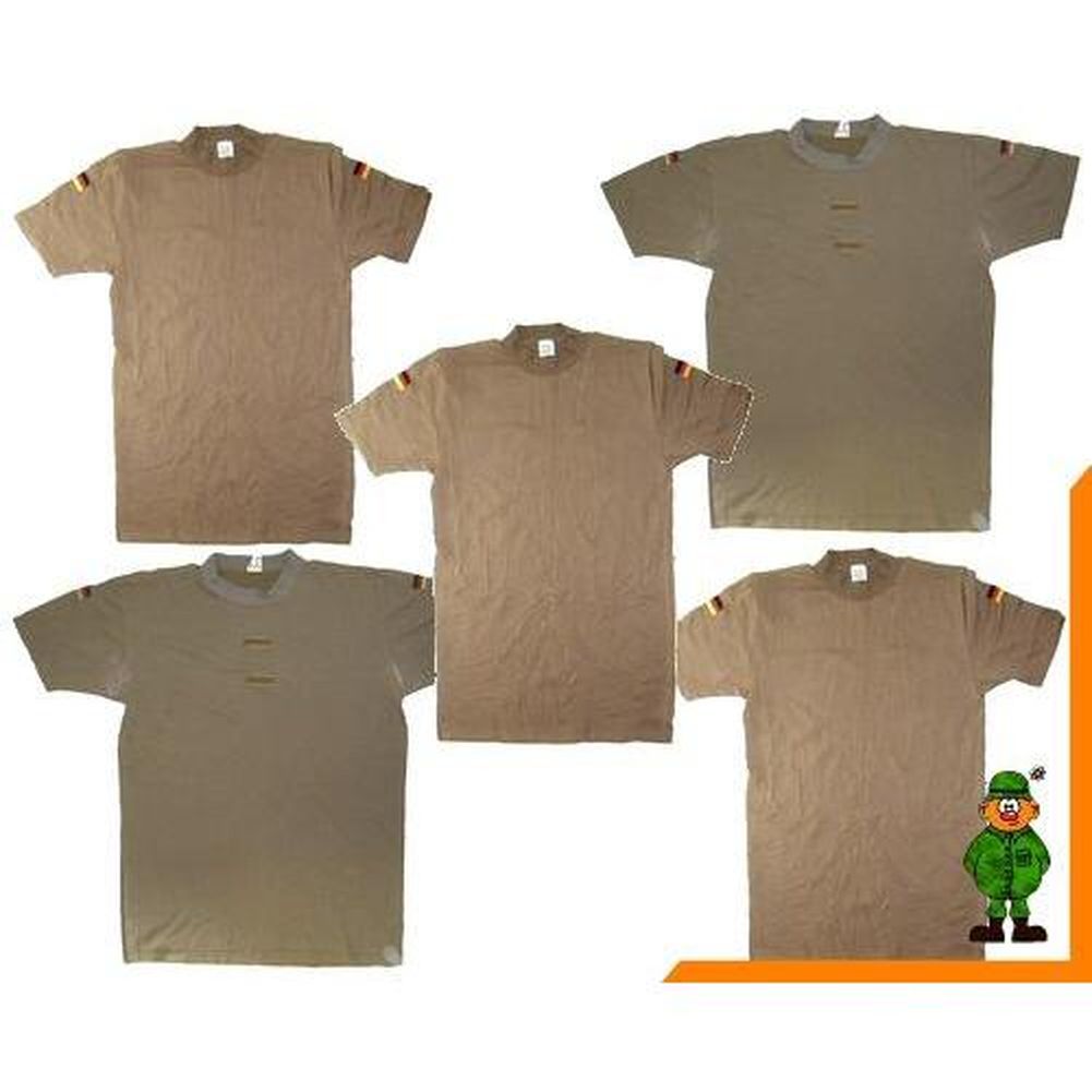 5x BW ISAF T-Shirt Tropenshirt Tropen 2. Wahl