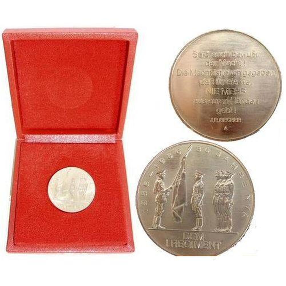 NVA Medaille, Dem I. Regiment, Abzeichen, Orden,Münze