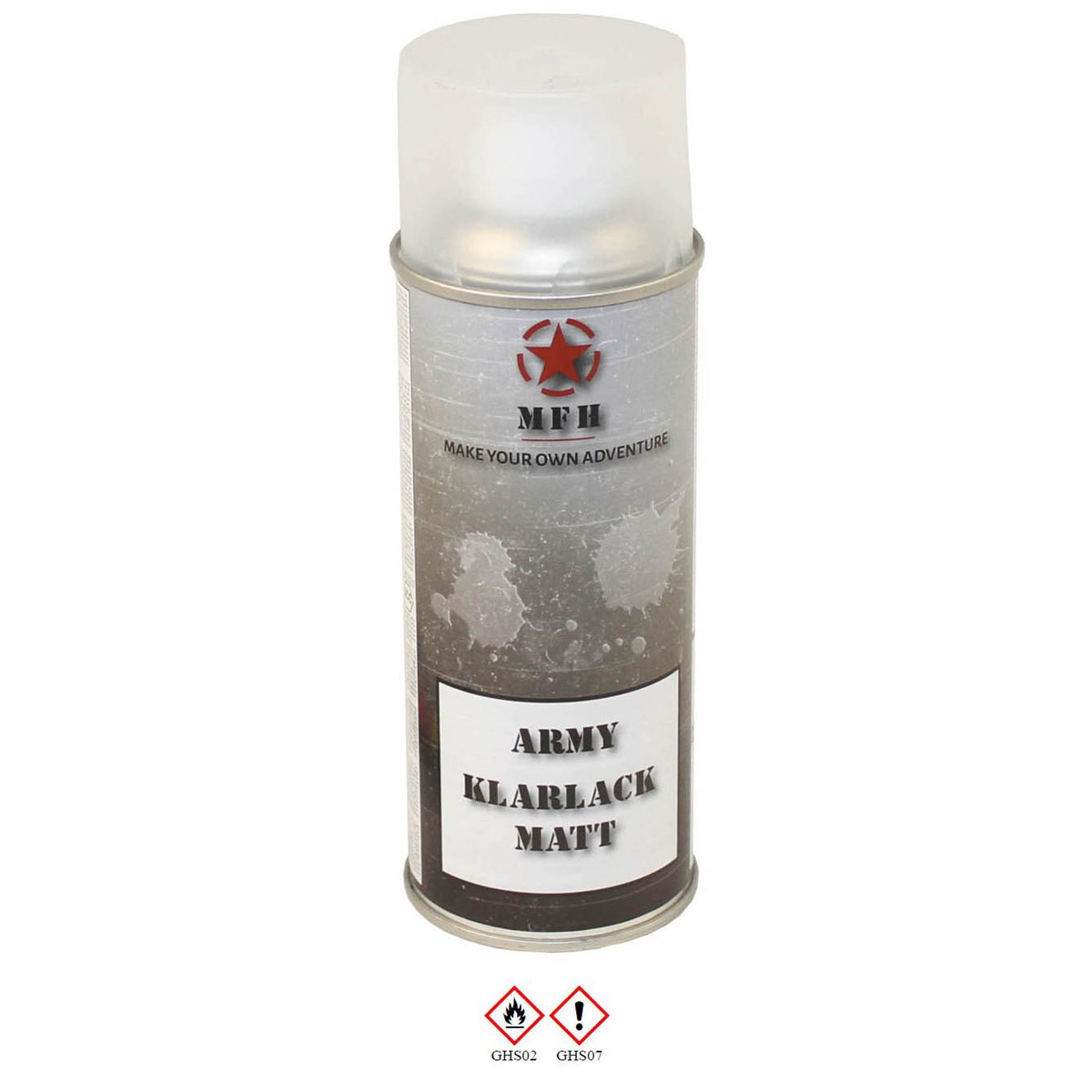 Army Farbspraydosen Sprühfarbe Armeelack 400ml DS Klarlack matt