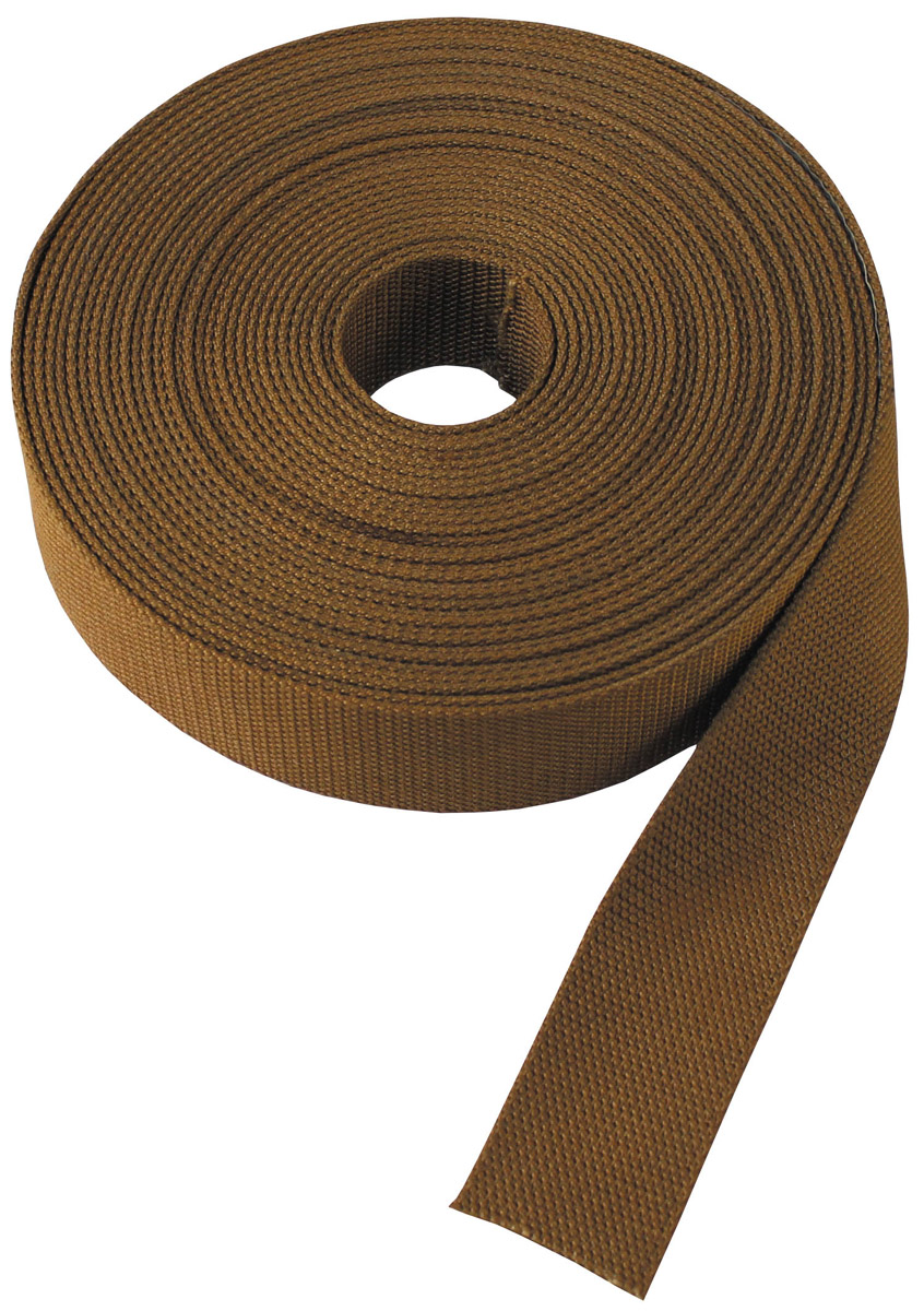 Brit. Gurtband Nylon coyote 42 mm Länge: 11,5 m gebraucht