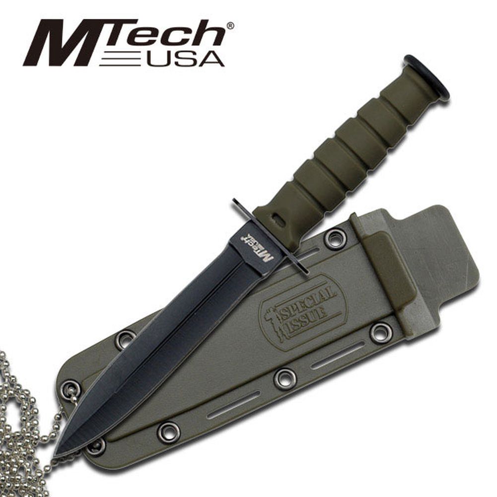 MTech USA Umhängemesser klein Outdoor Taschenmesser Messer Länge 15cm MT-632DGN