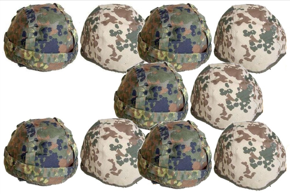 10 Bezüge BW Helmbezug REVERSIBEL flecktarn wüstentarn