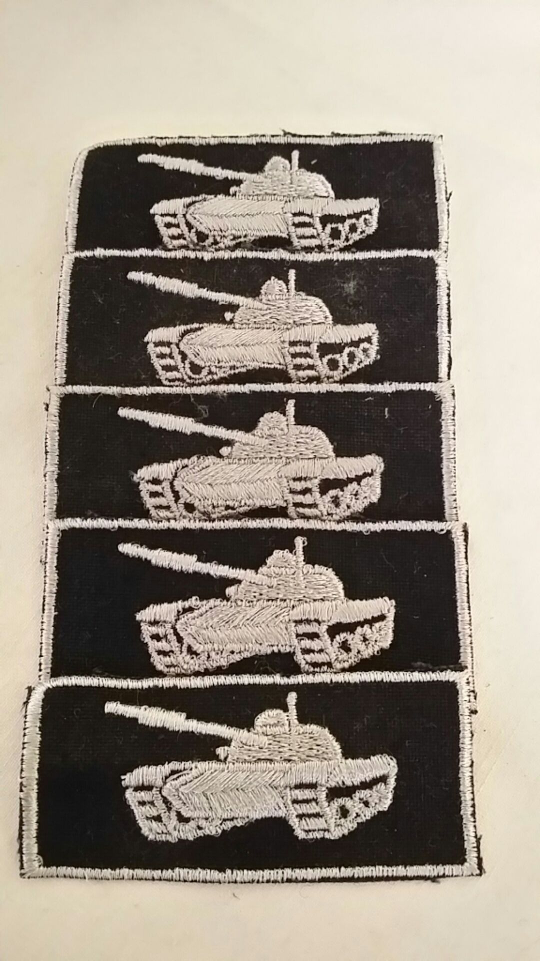 5er NVA DDR Aufnäher Panzer Original neu
